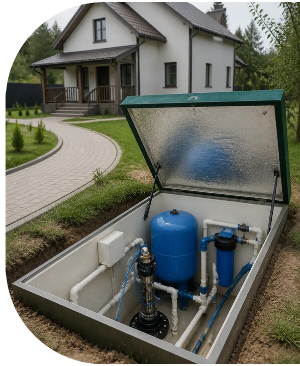 Автономное водоснабжение дома в Валуйках от 159675 р. | АПаруса-Вли